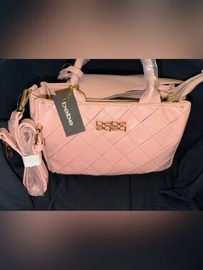 NWT bebe Everett Small Satchel Blush